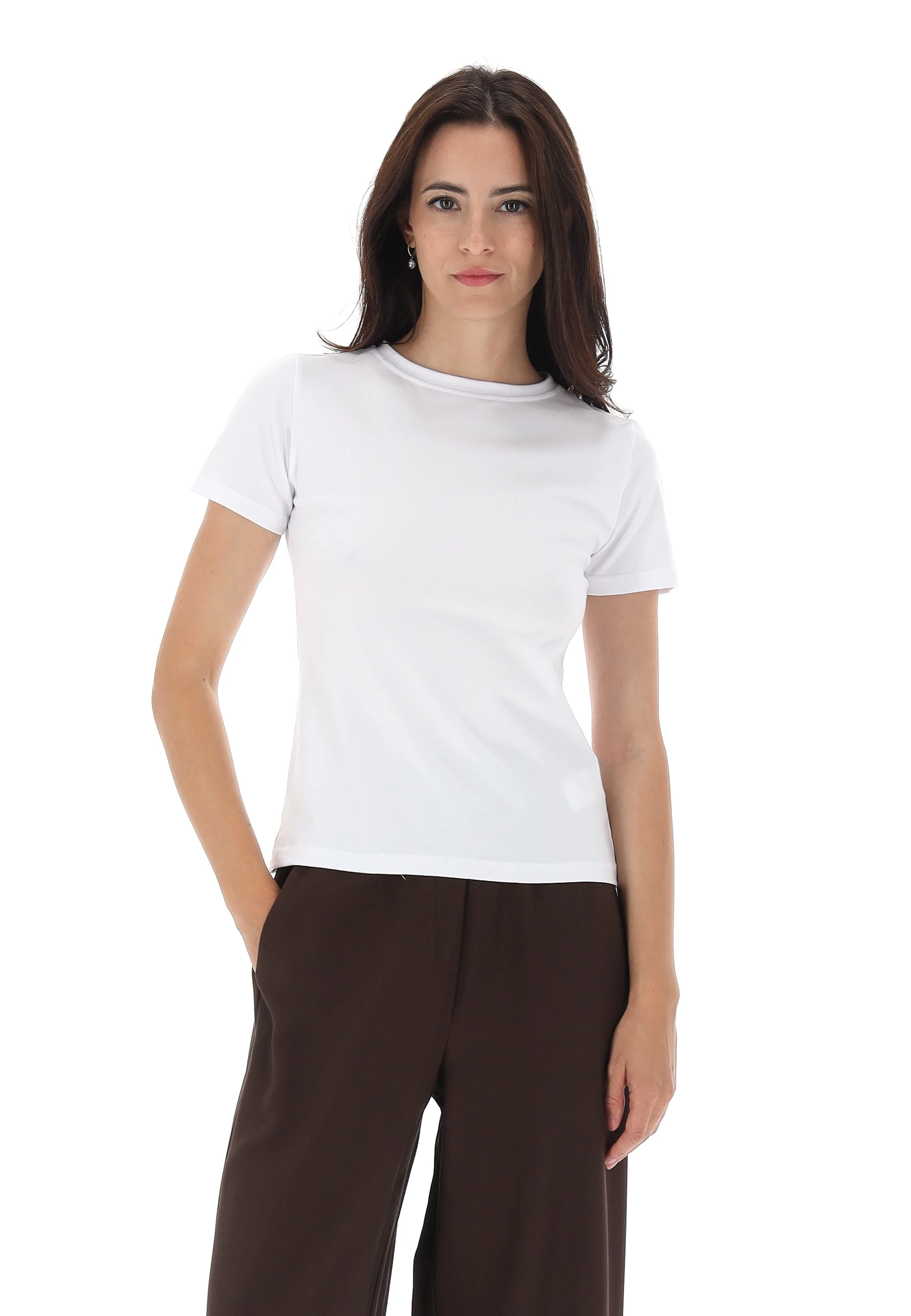T-shirt èks slim fit basic